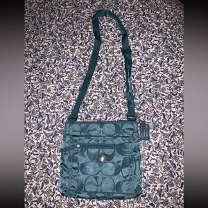 Coach File Crossbody in Turquoise